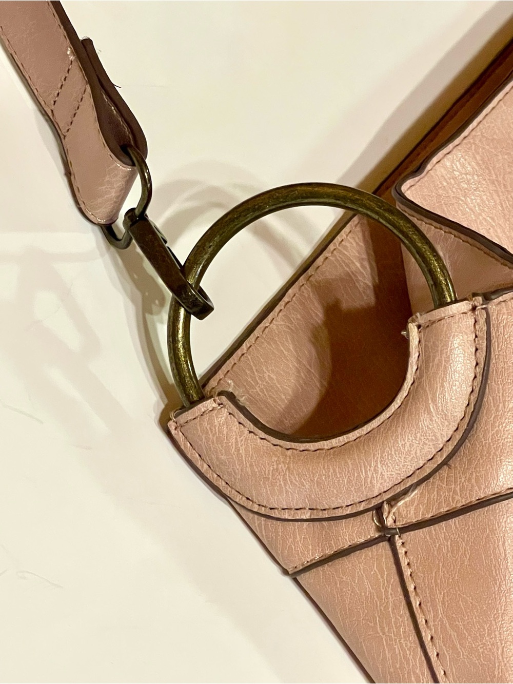 Blush Woven-Detail Shoulder Bag - Picture 9 of 12